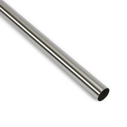 Colorail Brushed Stainless steel Round Tube, (L)0.91m (Dia)19mm
