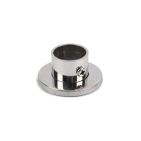 Colorail Invisifix Polished Chrome effect Stainless steel Rail end socket (L)25mm (Dia)25mm