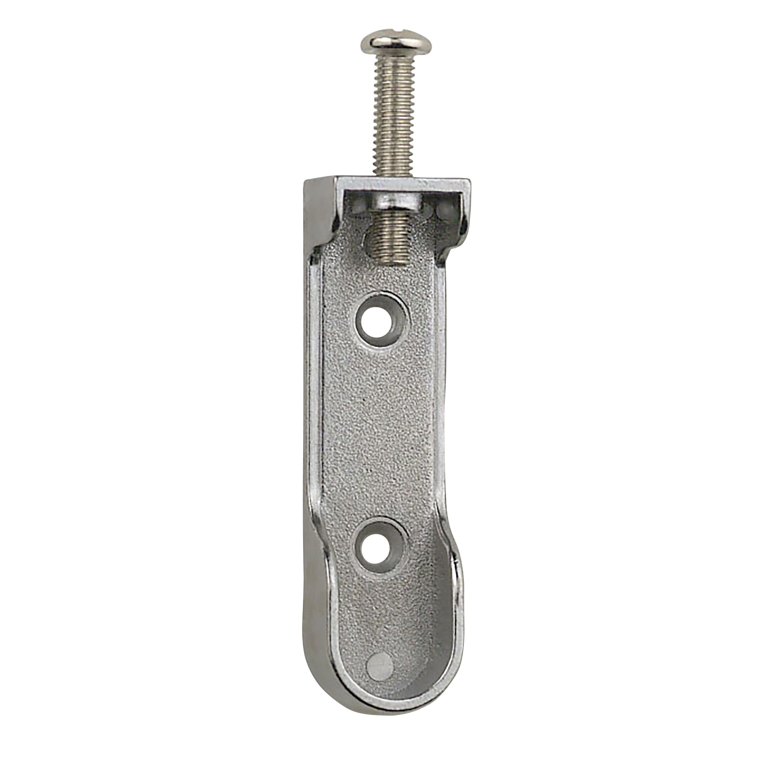 Colorail Polished Chrome effect Die-cast metal Rail centre socket 