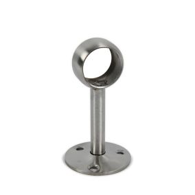 Colorail Polished Chrome effect Stainless steel Rail centre socket (L)19mm (Dia)19mm