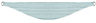Colours Albertina Duck egg Stripe Curtain tie, Pack of 2