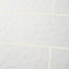 Colours Alexandrina White Gloss Square Ceramic Wall Tile Sample
