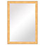 Colours Andino bullnose Oak effect Rectangular Framed Mirror (H)106cm (W)76cm