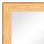 Colours Andino bullnose Oak effect Rectangular Framed Mirror (H)132.8cm (W)1.5cm