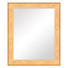 Colours Andino bullnose Oak effect Rectangular Framed Mirror (H)628mm (W)15mm