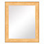 Colours Andino bullnose Oak effect Rectangular Framed Mirror (H)628mm (W)15mm