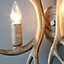 Colours Antler Wood effect Double Wall light