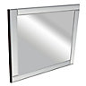 Colours Art deco Clear Square Frameless Mirror (H)36cm (W)36cm