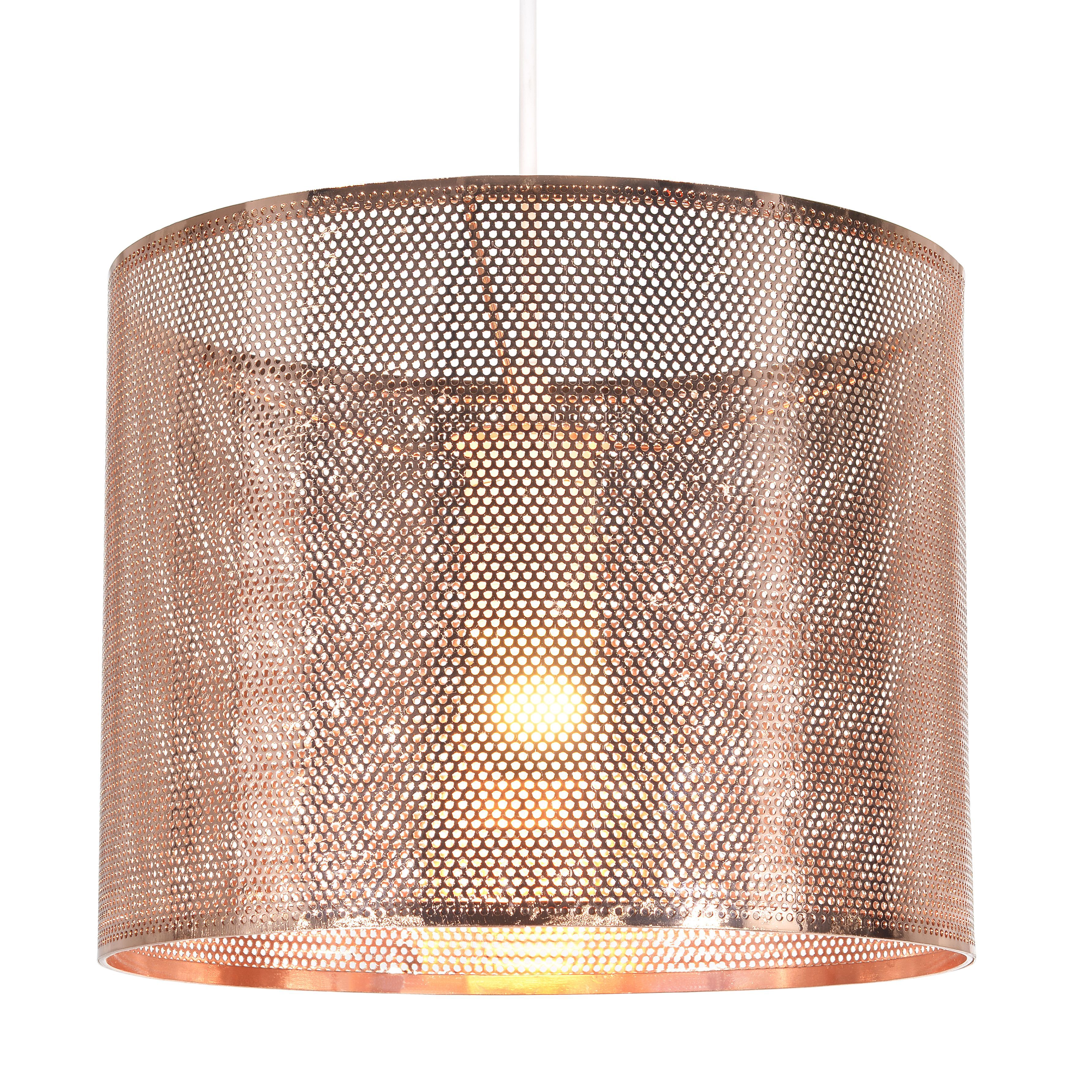 Inlight Hyperion copper effect Laser cut Light shade (D)35cm