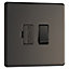 Colours Black Nickel 13A Flat profile Screwless Switched Fused connection unit
