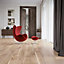 Colours Bredene cream Coniferous wood & oak Real wood top layer flooring, 1.37m² Pack