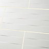 Colours Brindisie White Satin Rectangle Concrete effect Ceramic Wall Tile Sample