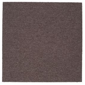 Colours Brown Loop Carpet tile, (L)500mm