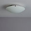Colours Brushed Glass & metal White Ceiling light