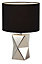 Colours Camia Geometric Chrome effect Table lamp