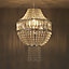 Colours Cesare Clear Crystal effect Beaded Light shade (D)300mm