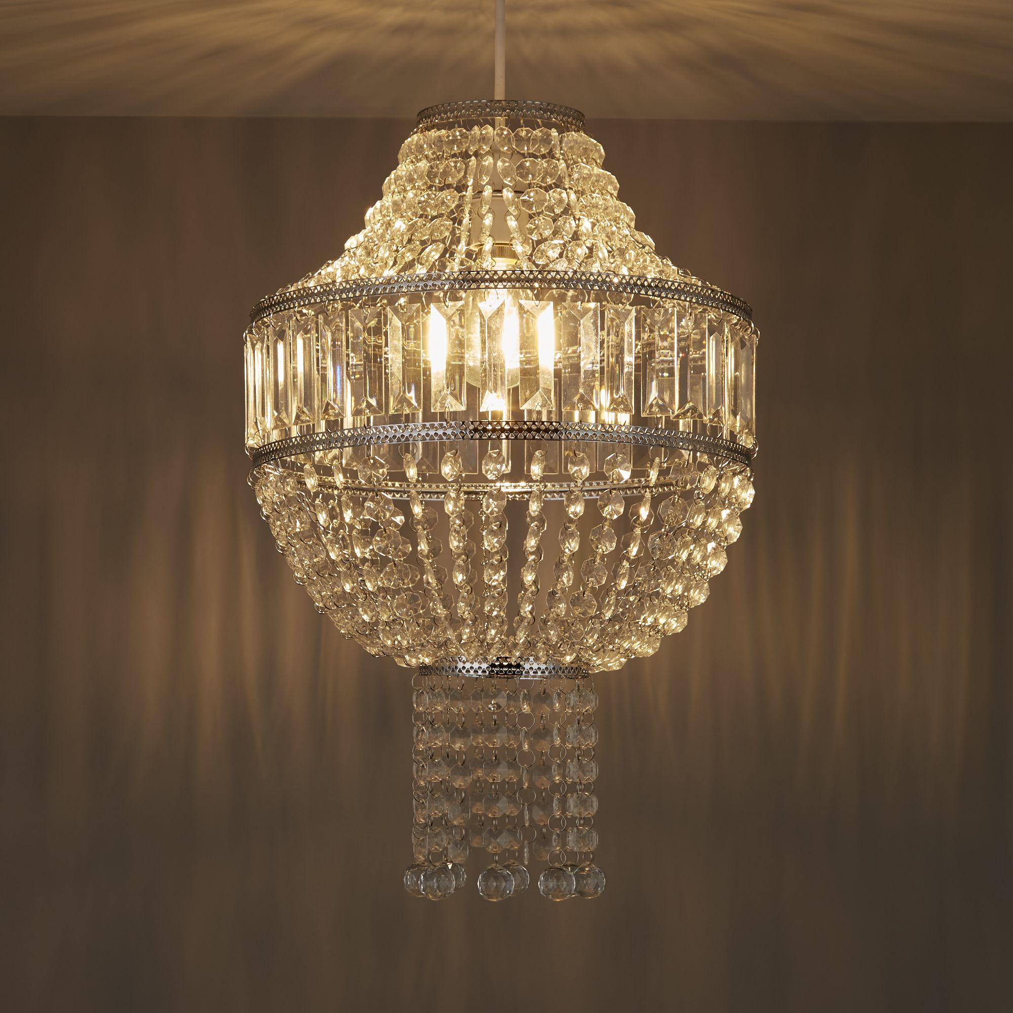 Clear beaded light deals shade