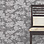 Colours Charcoal Maple tree Mica effect Smooth Wallpaper