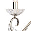Colours Chesworth Chandelier Nickel effect Double Wall light