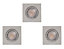 Colours Chrome effect Adjustable LED Warm white Downlight 4.9W IP20 of 3