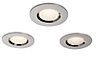 Colours Chrome effect Adjustable LED Warm white Downlight 5.5W IP65 of 3
