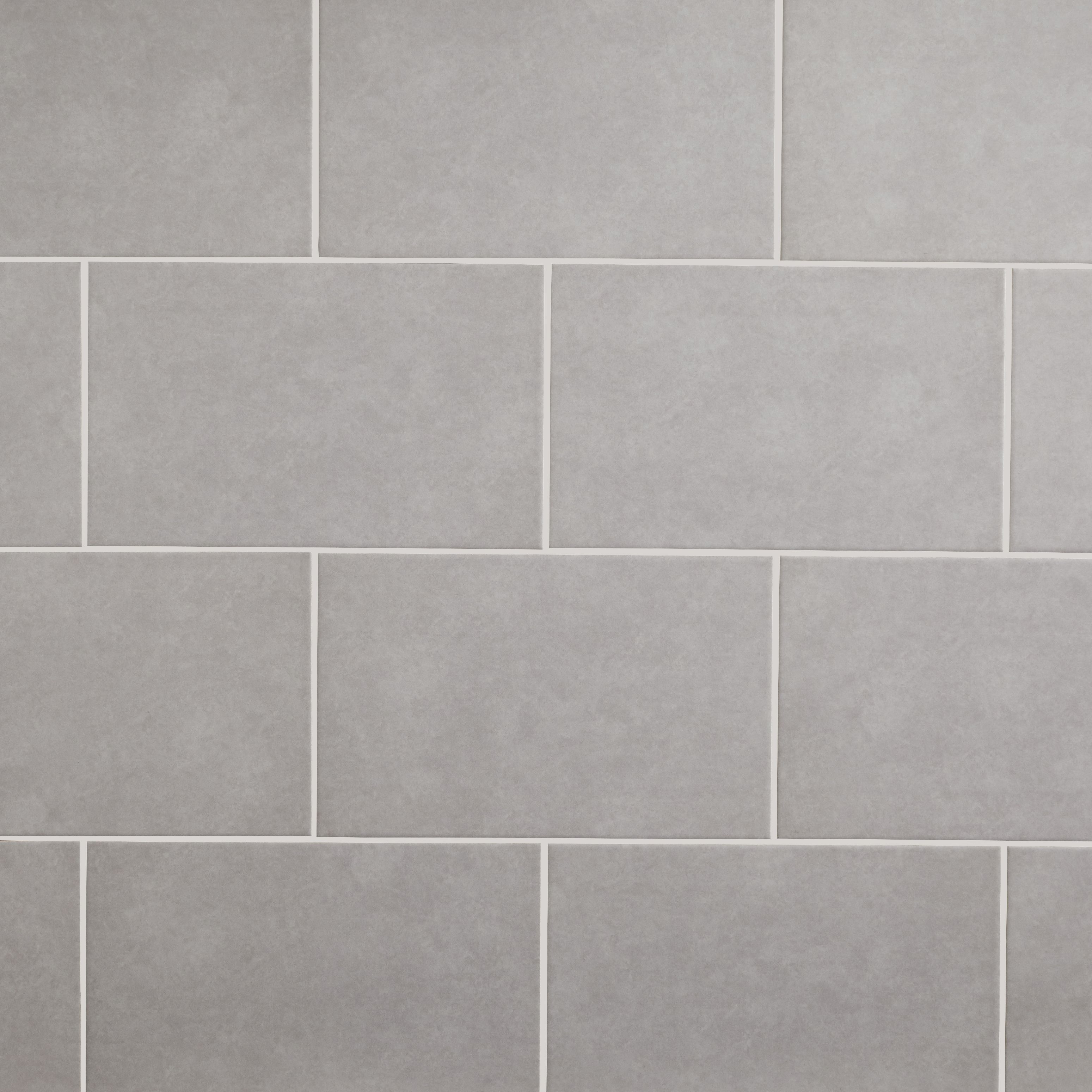 Colours Cimenti Light grey Matt Ceramic Indoor Wall Tile Sample