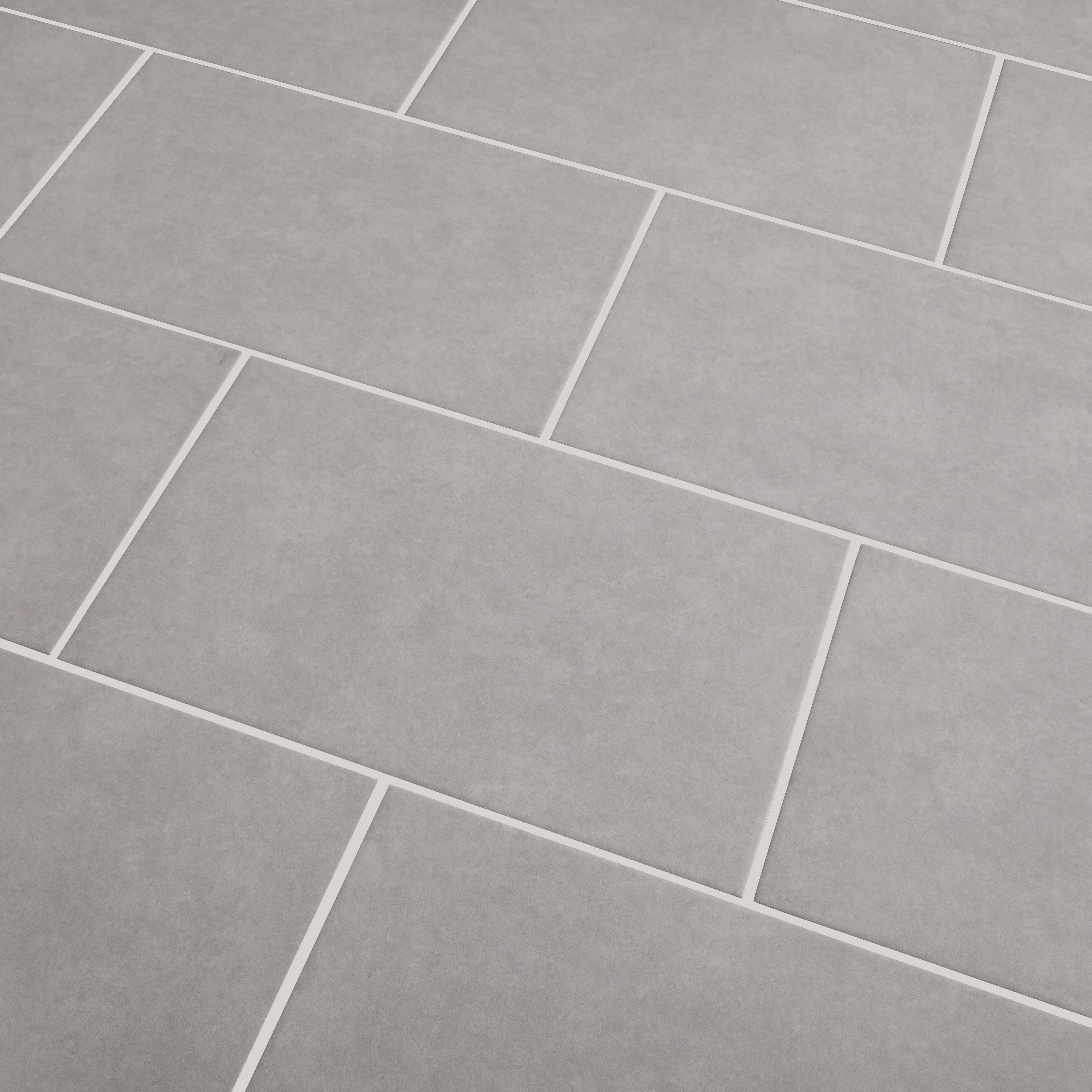 Colours Cimenti Light grey Matt Ceramic Indoor Wall Tile Sample