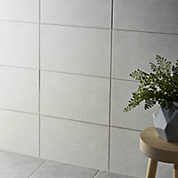 Colours Cimenti Light grey Matt Ceramic Wall Tile Sample