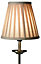 Colours Clara Gold effect Pleated Light shade (D)16cm