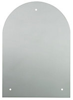 Colours Clear Arch Frameless Mirror (H)70cm (W)50cm