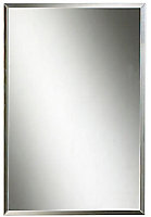 Colours Clear Rectangular Frameless Mirror (H)45cm (W)30cm