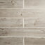 Colours Cotage wood White Matt Wood effect Porcelain Wall & floor Tile Sample