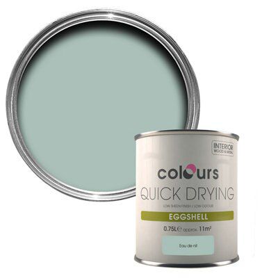 Colours Eau de nil Eggshell Metal & wood paint, 750ml