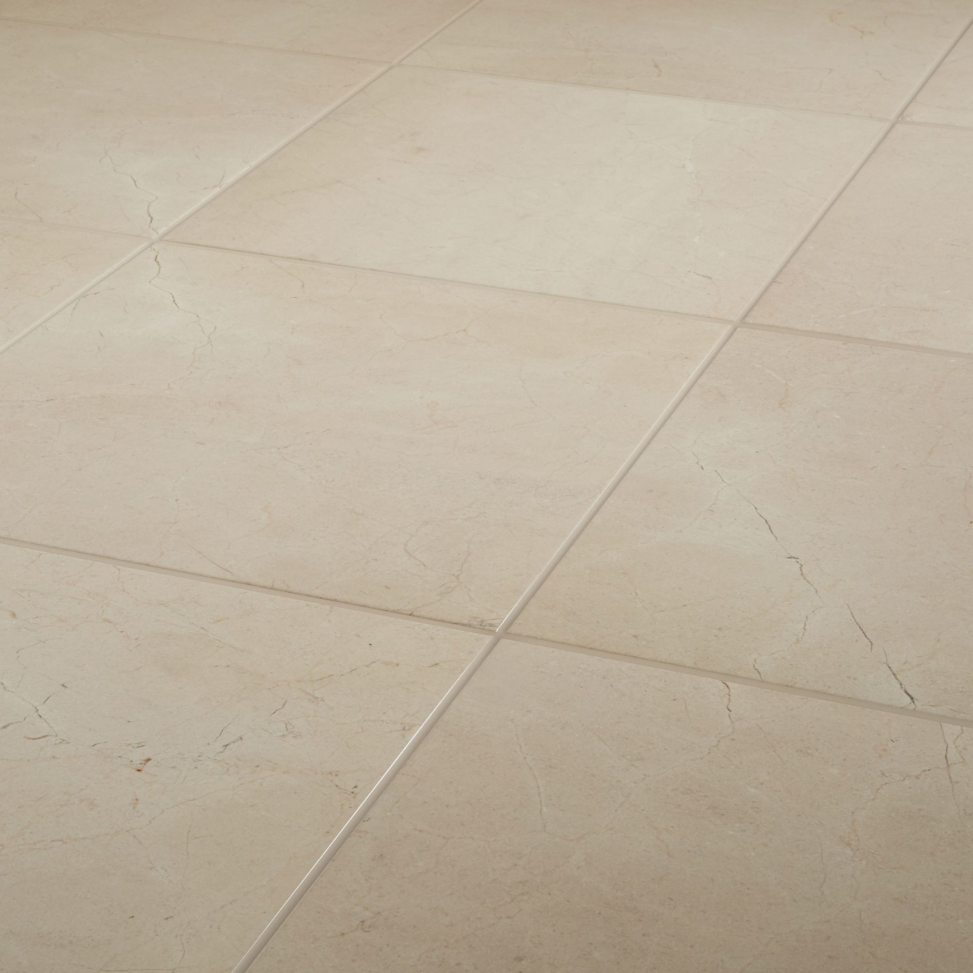Colours Elegance Beige Gloss Marble effect Ceramic Floor Tile Sample