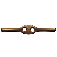 Colours Elvie Burnished brass effect Metal Cleat hook