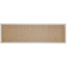 Colours Fabianna Flatweave with cotton border Natural Runner (L)2m (W)0.6m