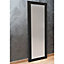 Colours Ganji Matt Black Curved Framed Mirror (H)1326mm (W)22mm