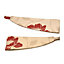 Colours Geranium Cream & red Floral Curtain tie, Pack of 2