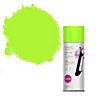 Colours Green Satin Fluorescent effect Multi-surface Spray paint, 400ml