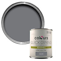 Colours Grey slate Eggshell Metal & wood paint, 750ml