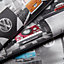 Colours Grey VW Camper city Embossed Wallpaper