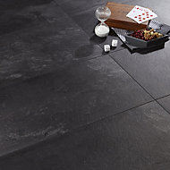 Colours Harmonia Black Slate effect Laminate Flooring, 2.05m² Pack of 12