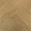 Colours Harmony Natural Oak Solid wood Solid wood flooring , (W)90mm