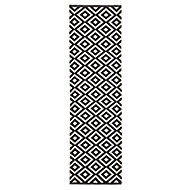 Colours Harrieta Geometric Black & white Runner (L)2m (W)0.6m