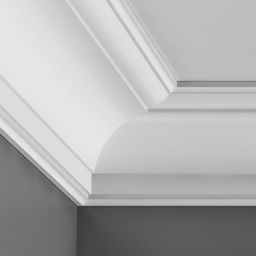 Colours Intonaco Heritage C-shaped Duropolymer Internal Coving corner (L)250mm (W)94mm, Pack of 2