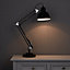 Colours ISAAC Gloss Black CFL Desk lamp