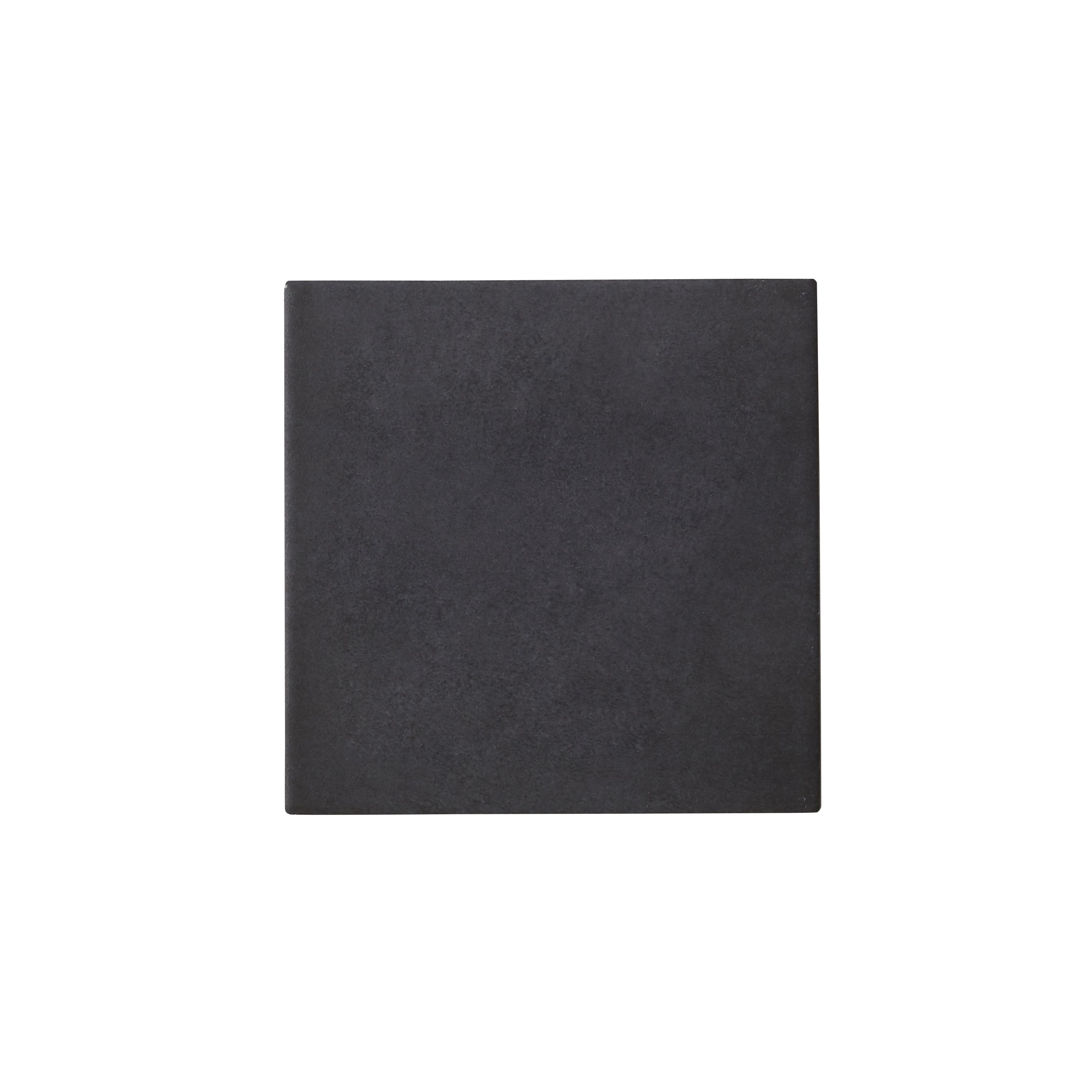 Colours Konkrete Black Matt Porcelain Wall & floor Tile Sample