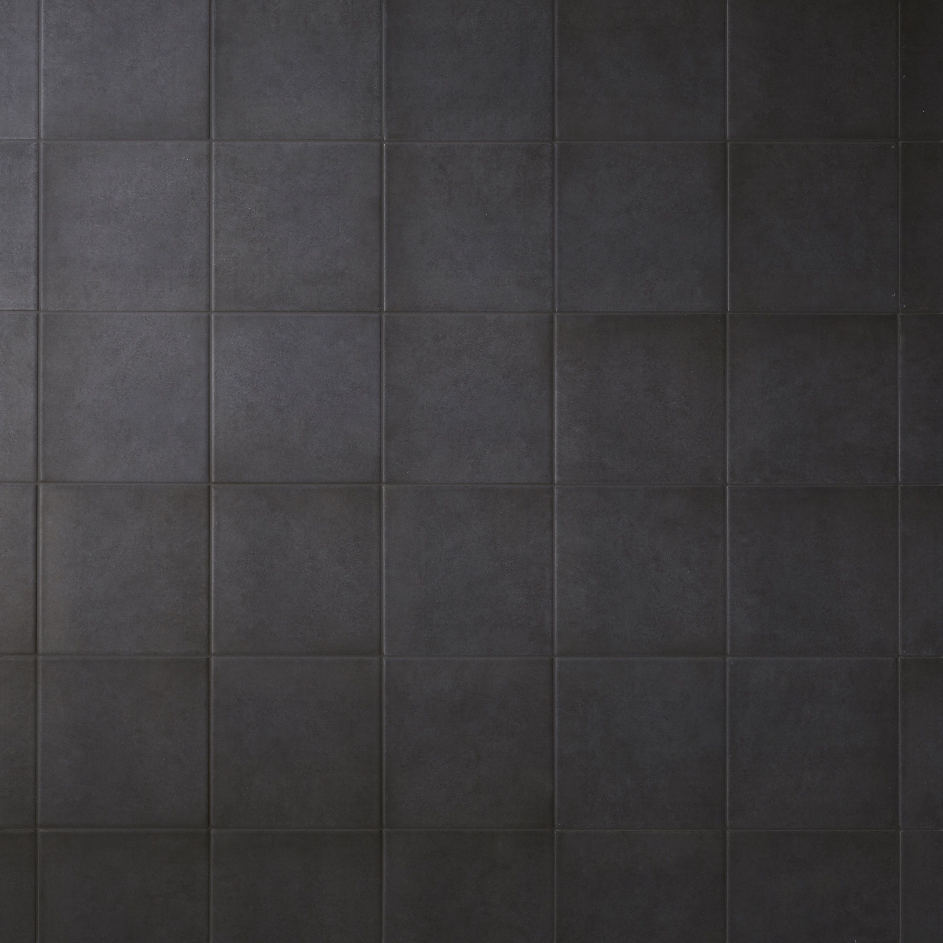 Colours Konkrete Black Matt Porcelain Wall & floor Tile Sample