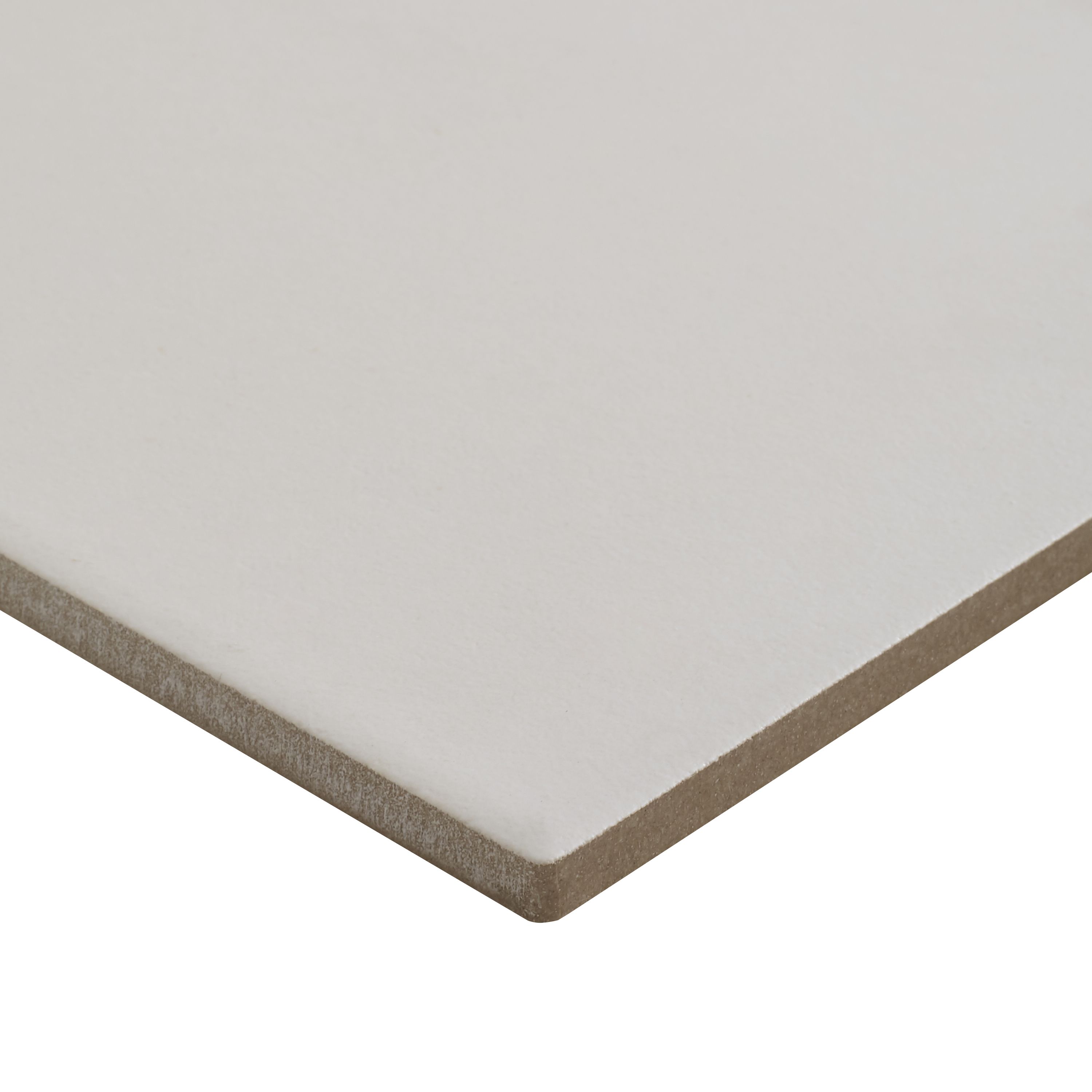 Colours Konkrete White Matt Porcelain Wall & floor Tile Sample