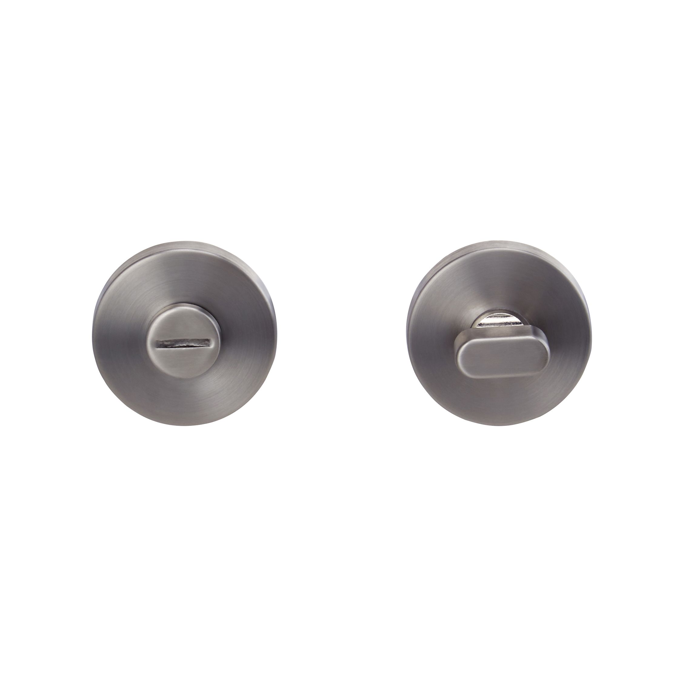 Colours Lantic Matt Stainless steel Bathroom Turn & release lock